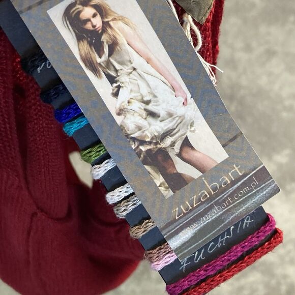 Zuza Bart Shirt Womens Medium Linen Tank Top Clear Red Beachy‎ Resort Basic - Picture 7 of 12